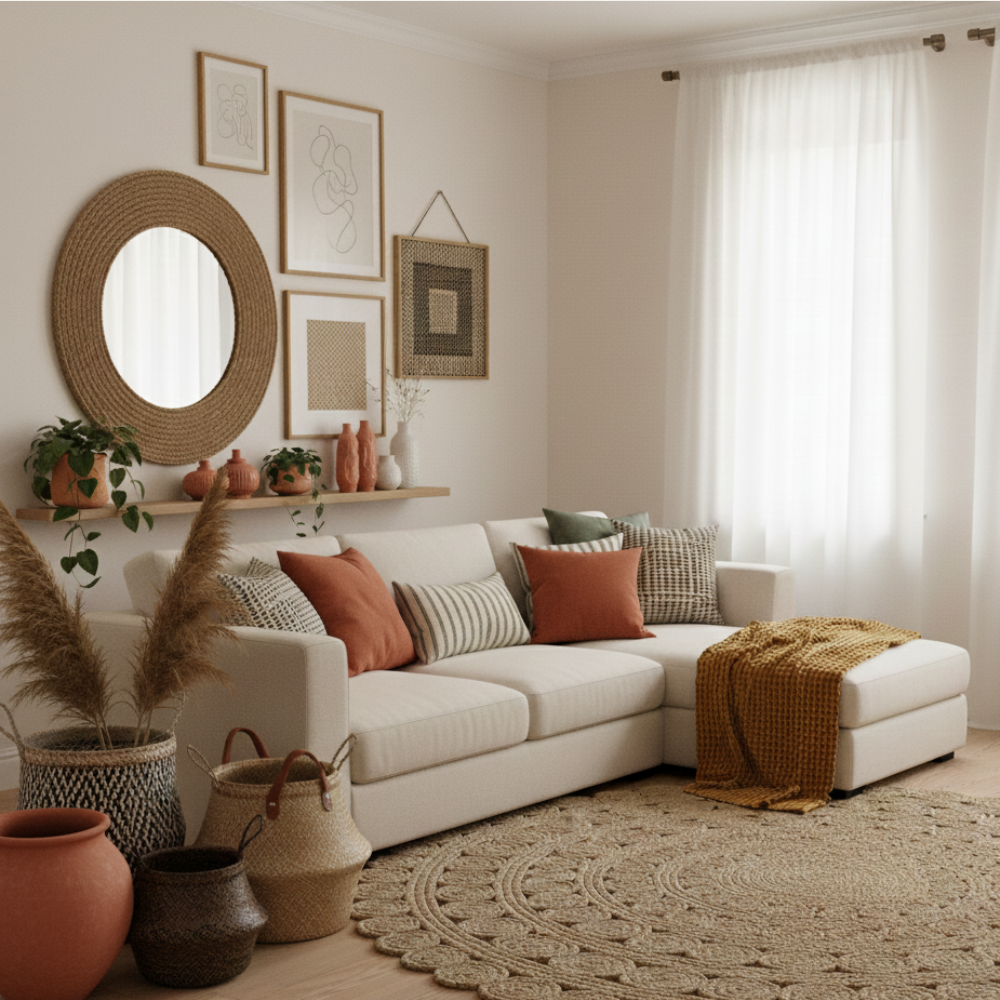 Weaving Warmth: 3 easy ways to Incorporate Afrohemian Textures into Your Cozy Neutral Home